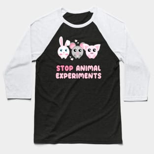 Stop Animal Experiments Baseball T-Shirt